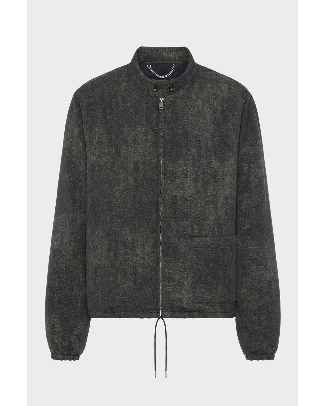Maison Margiela Black Cotton Caban Jacket for men