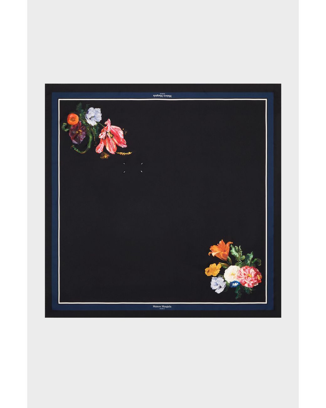 Maison Margiela Blue Silk Scarf