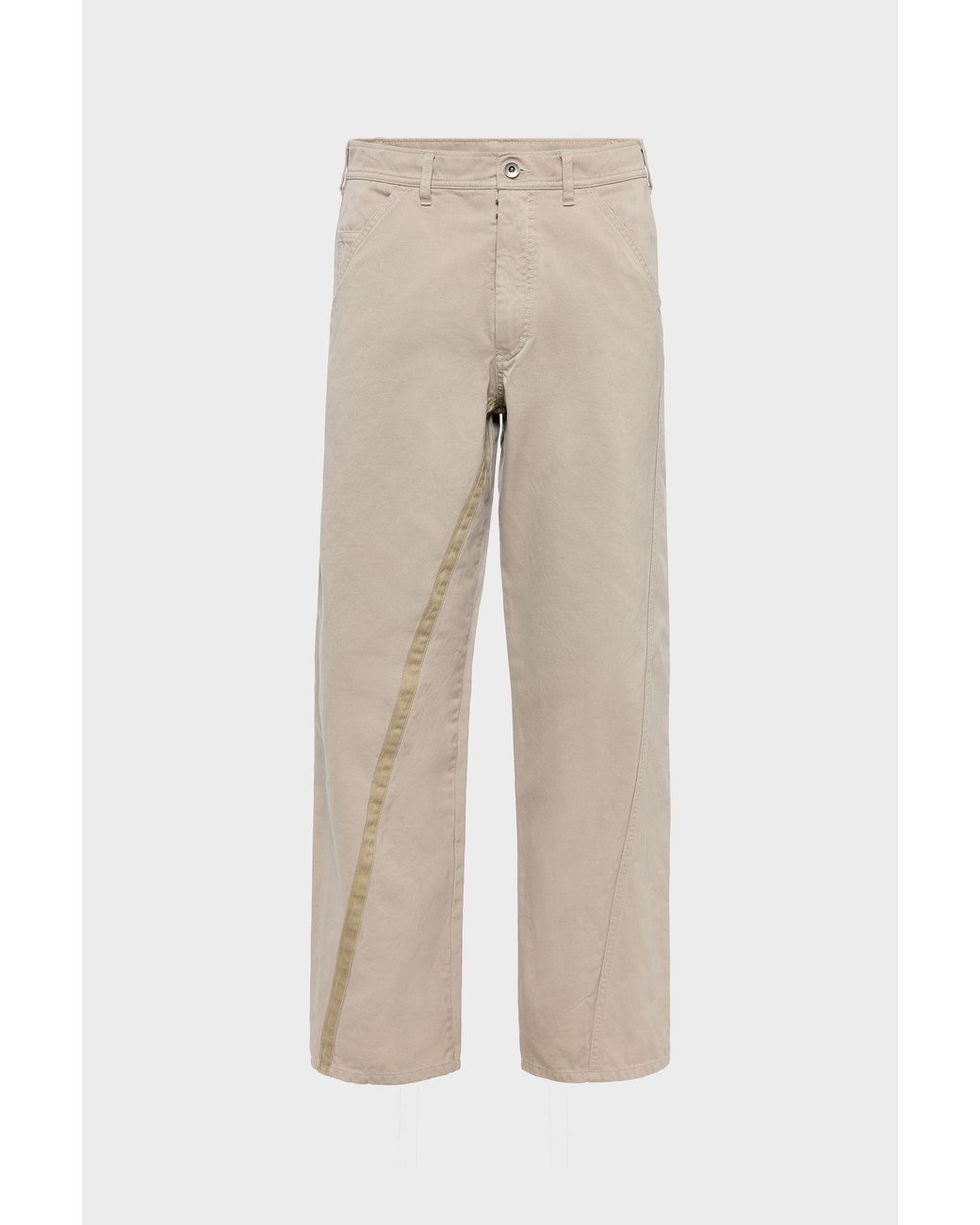 Maison Margiela Natural Cotton Trousers for men