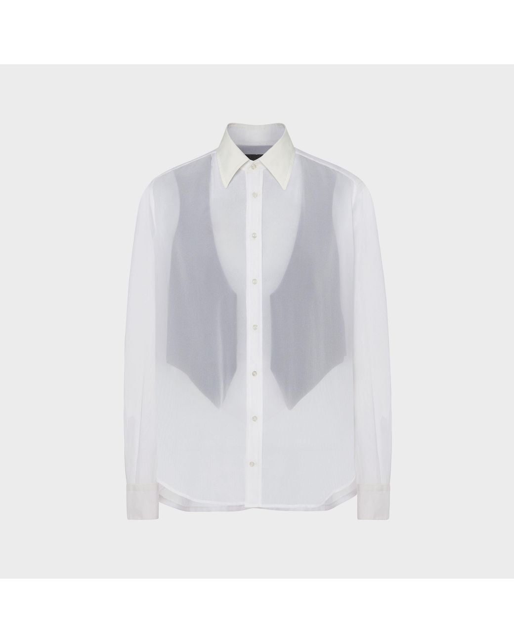 Maison Margiela White Covered Tailored Shirt for men