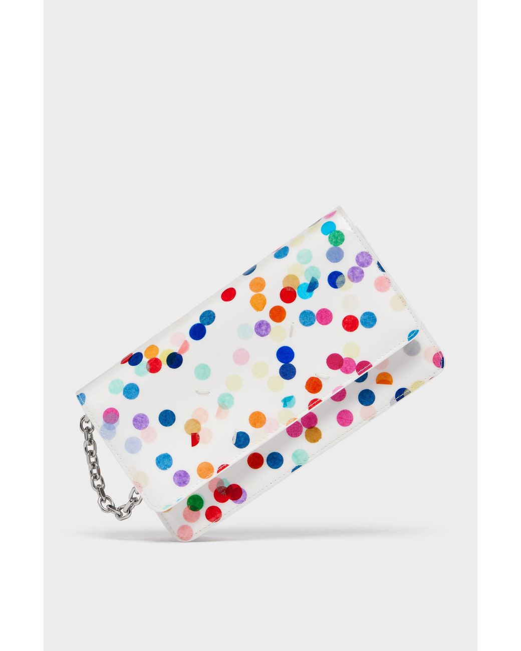 Maison Margiela White Wallet On Chain Medium