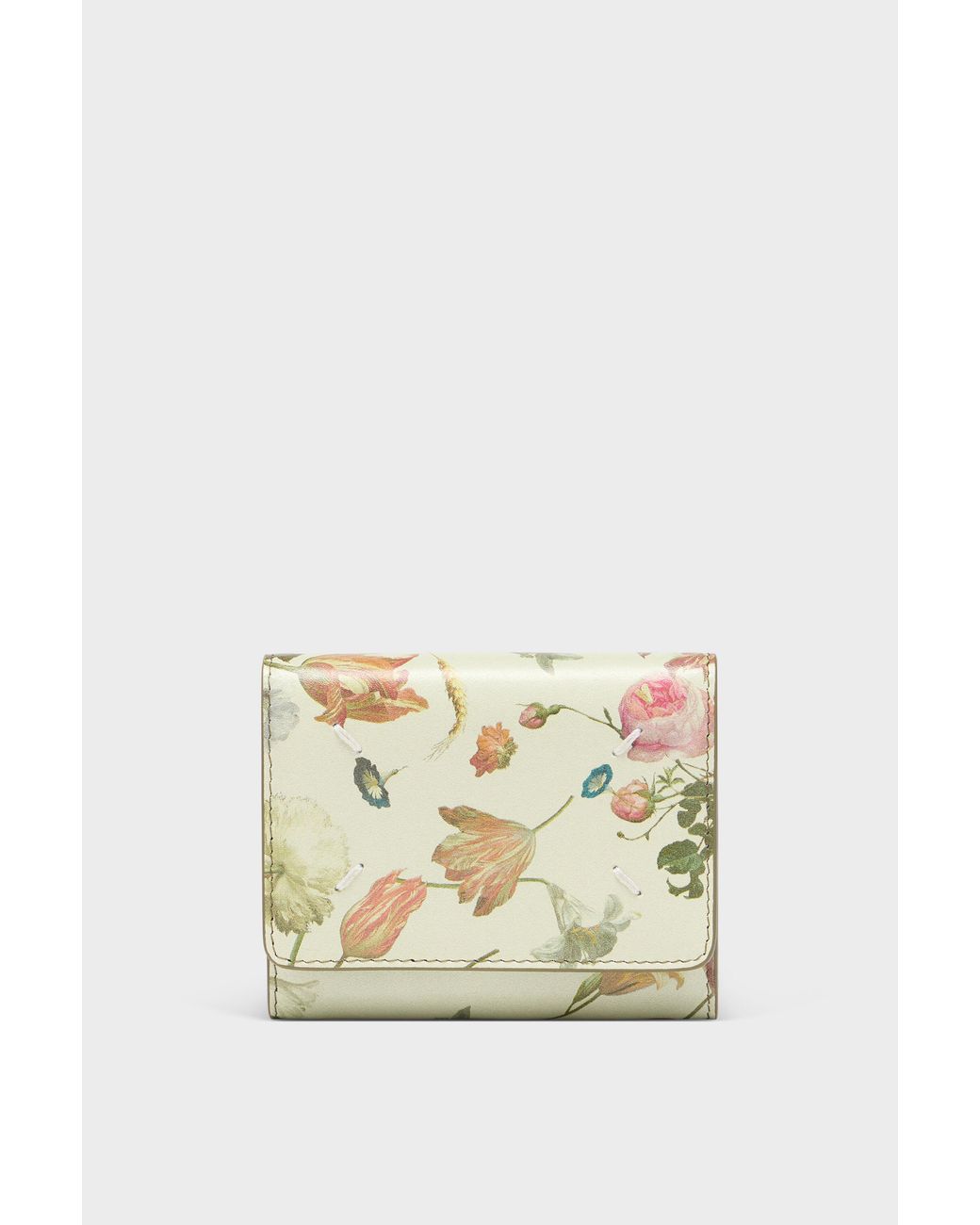 Maison Margiela Metallic Leather Tri-Fold Wallet
