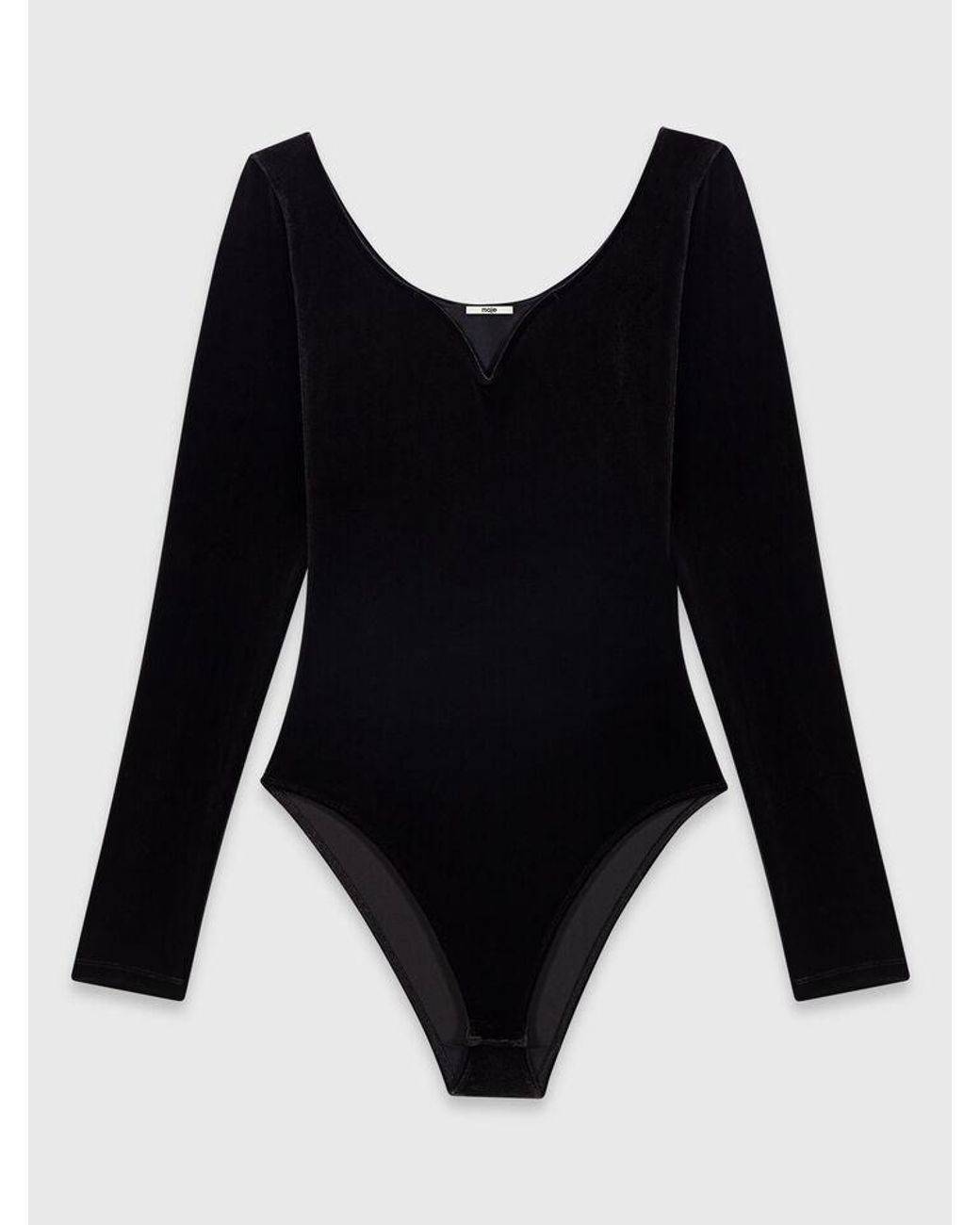 Maje Blue Velvet Bodysuit