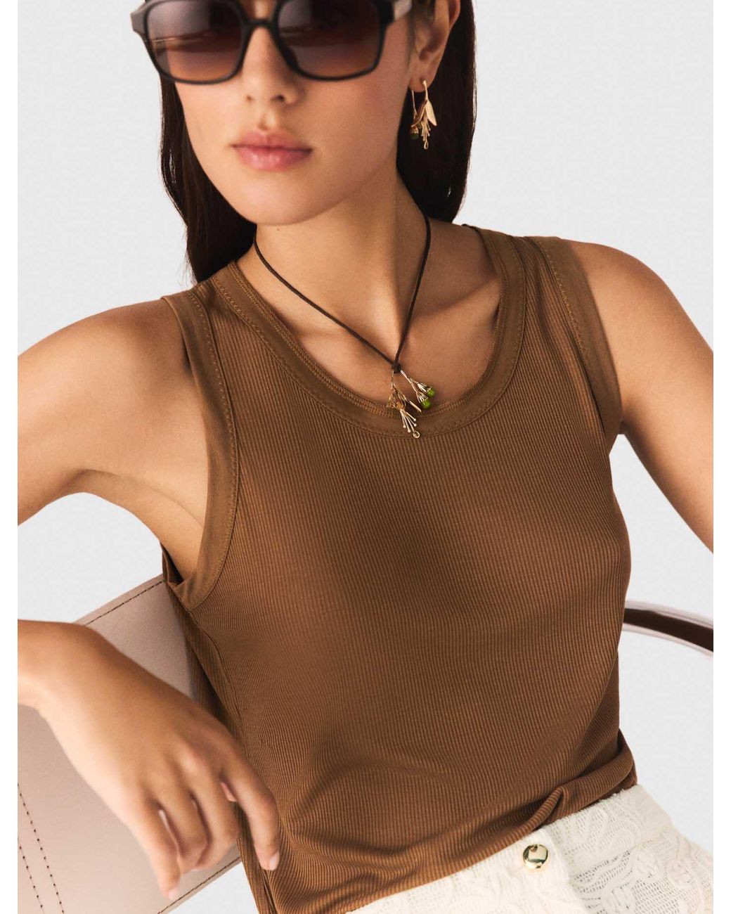 Maje White Cord Necklace