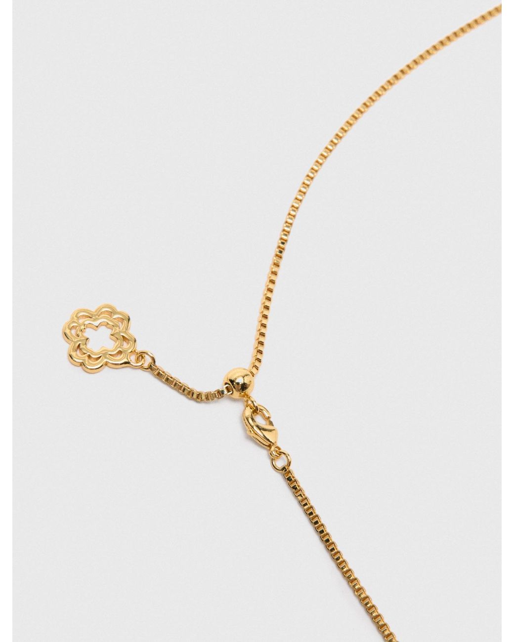 Maje White Zodiac Sign Plaque Necklace