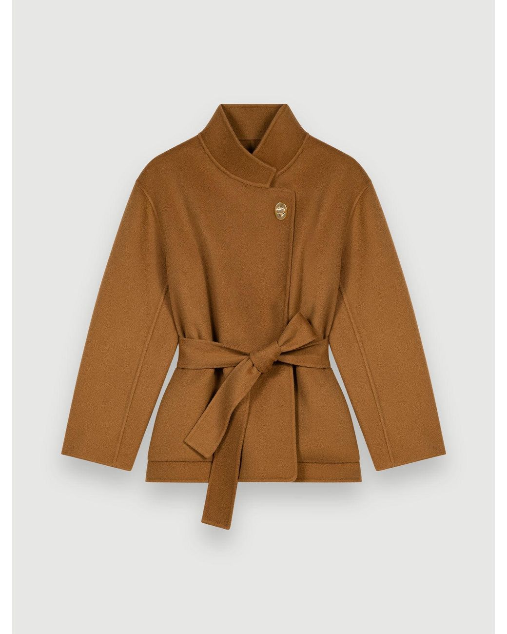 Maje belted double face coat 2025