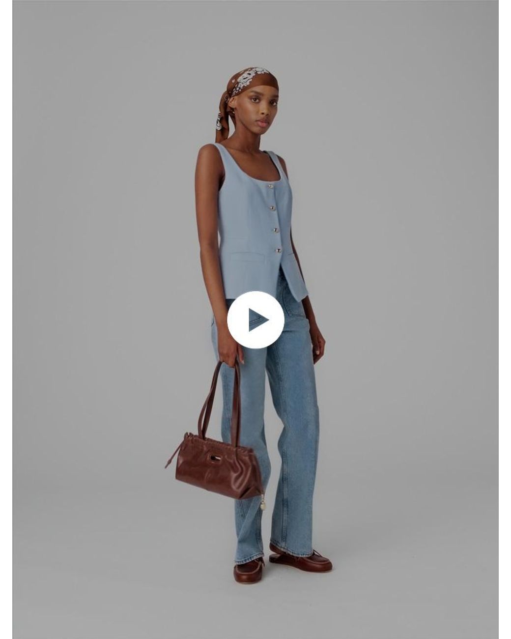 Maje Blue Long Tailored Jacket