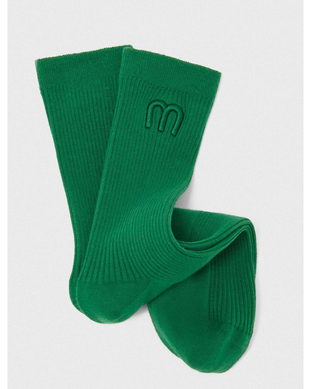 Maje Green Colourful Cotton Socks