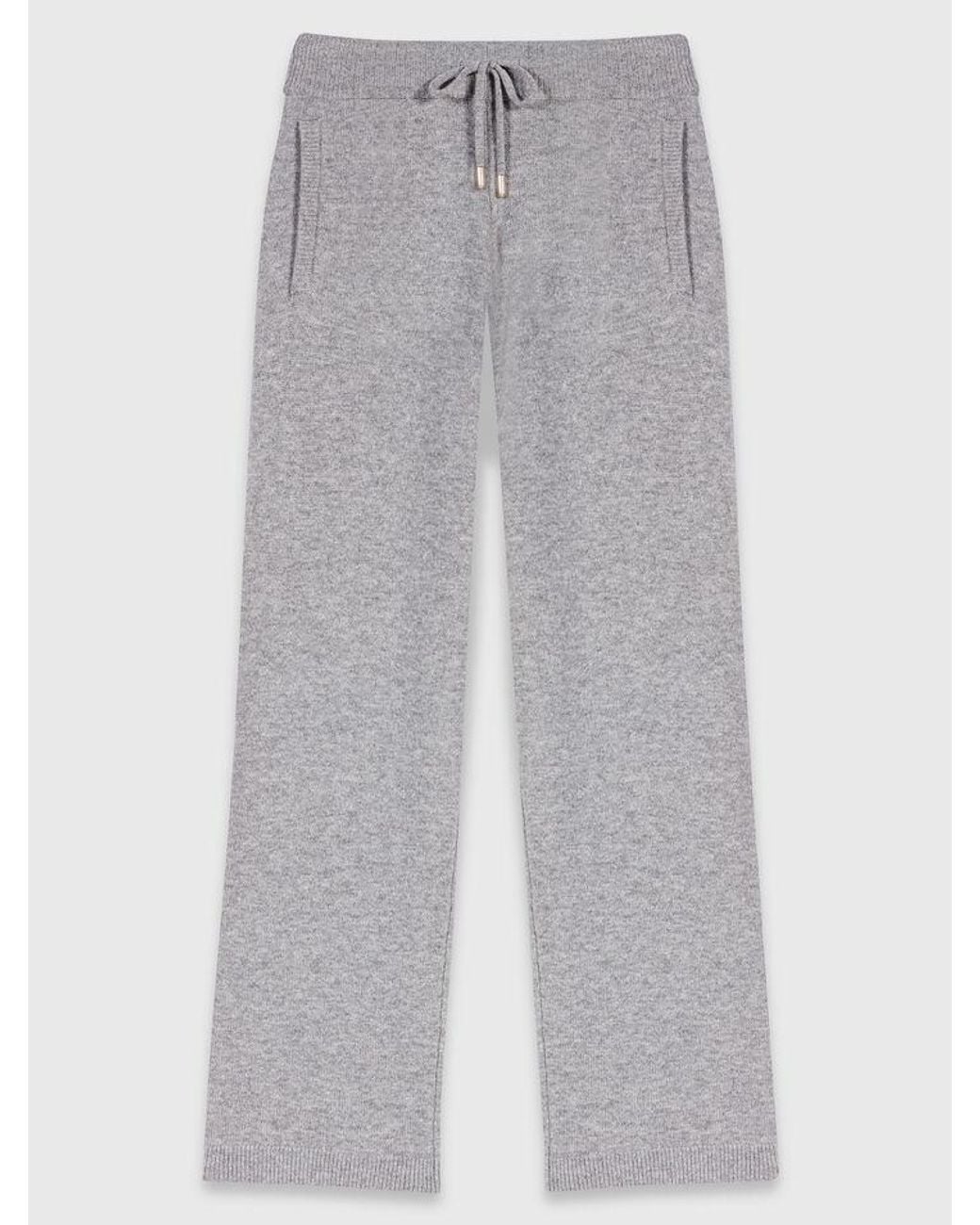 Maje Gray Knit Trousers