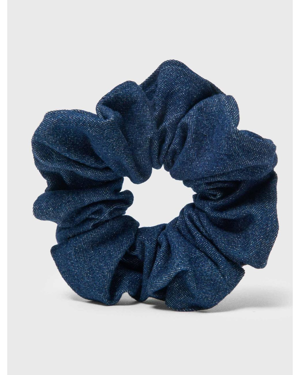 Maje Blue Denim Scrunchie