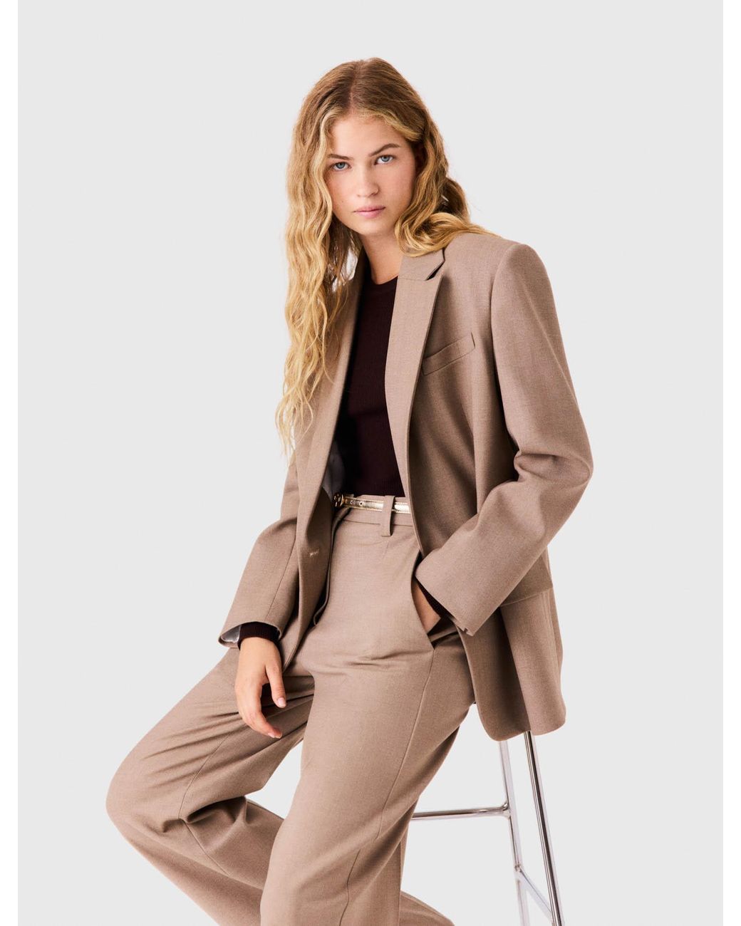 Maje White Suit Jacket