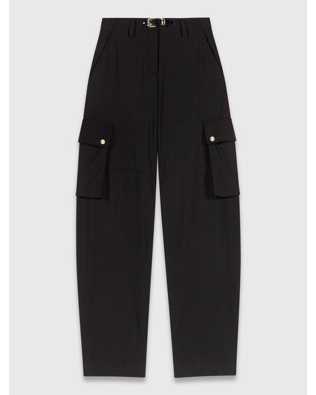 Maje White Cargo Trousers