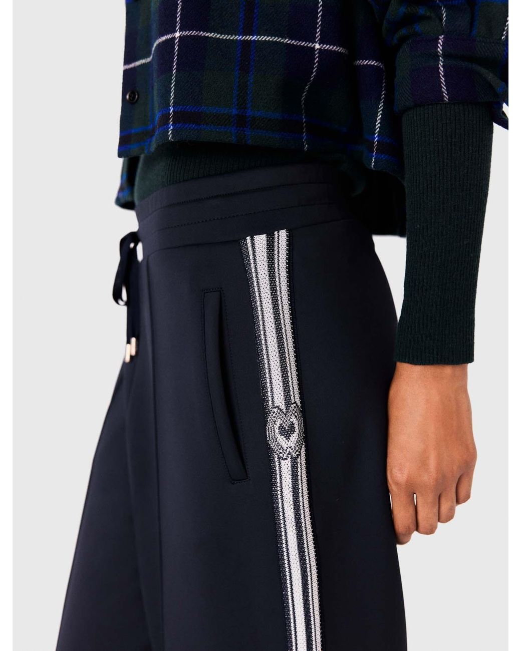 Maje Blue Jerseyhose