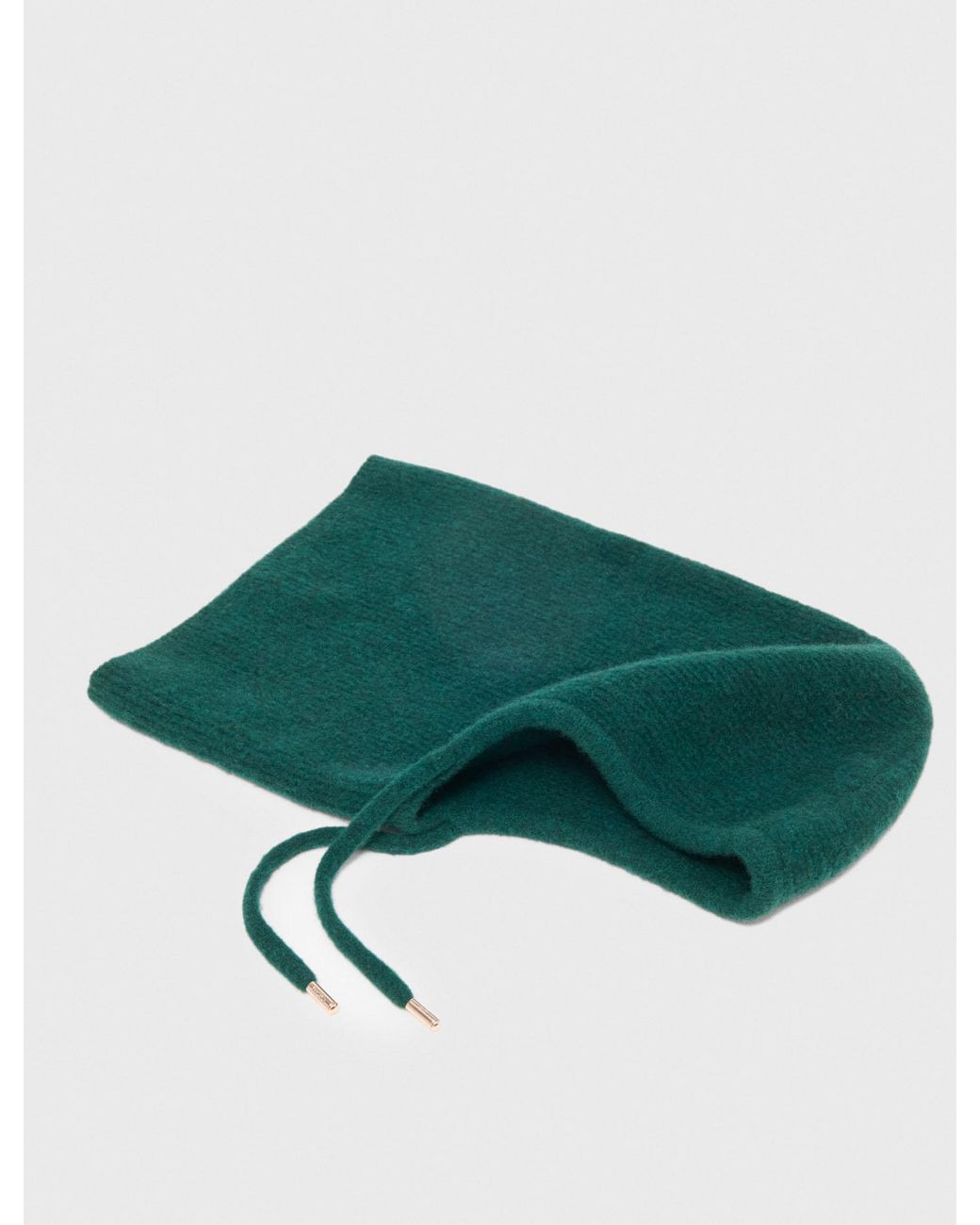 Maje Green Yak Wool Balaclava