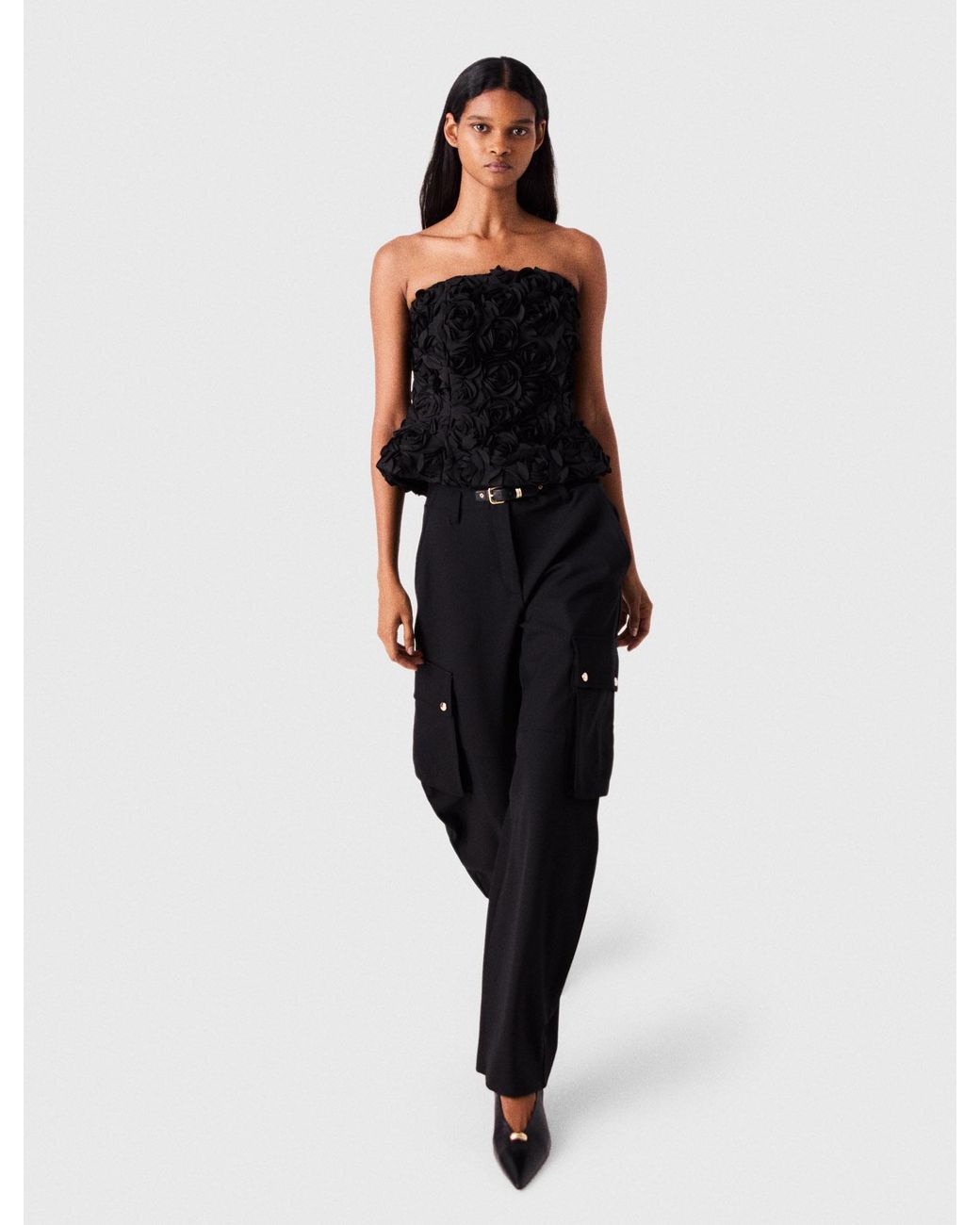 Maje White Cargo Trousers