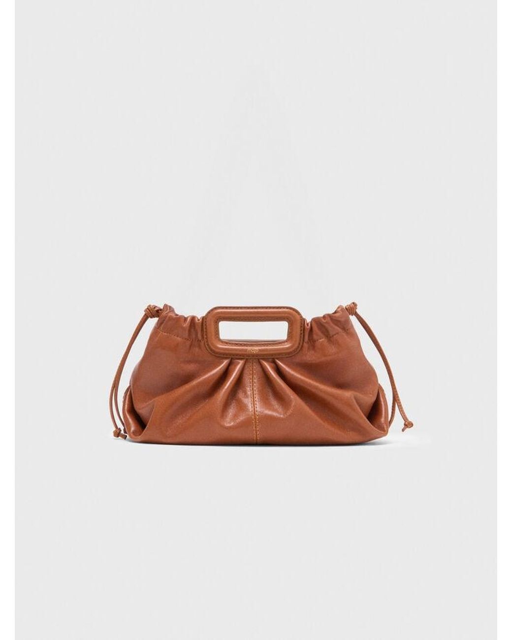 Maje Brown Smooth Leather Milpli
