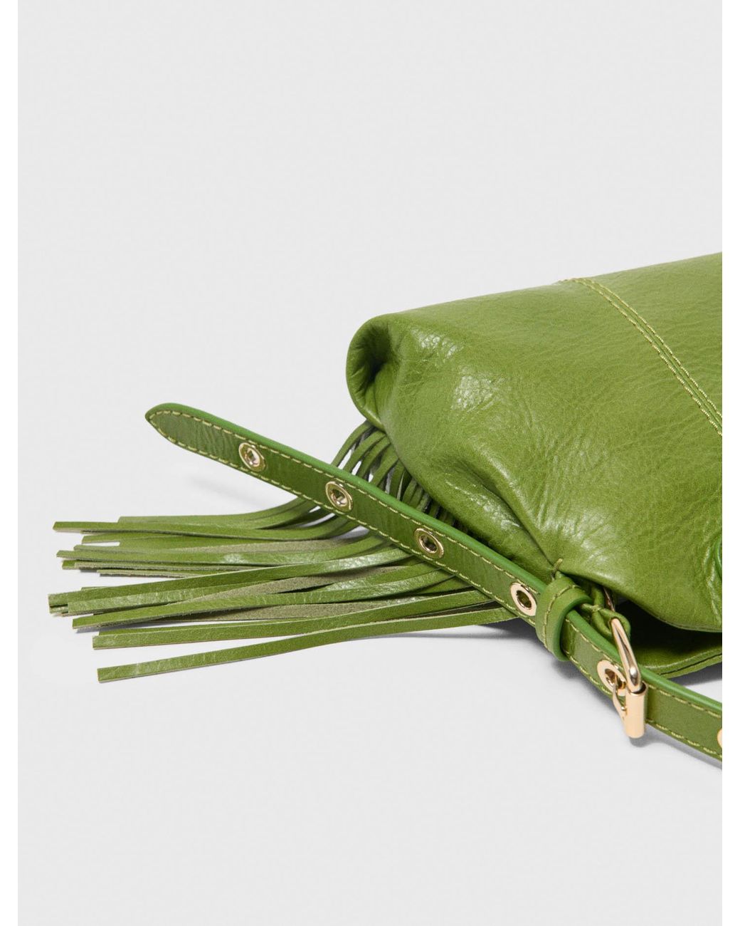 Maje Green Miss M Leather Pouch