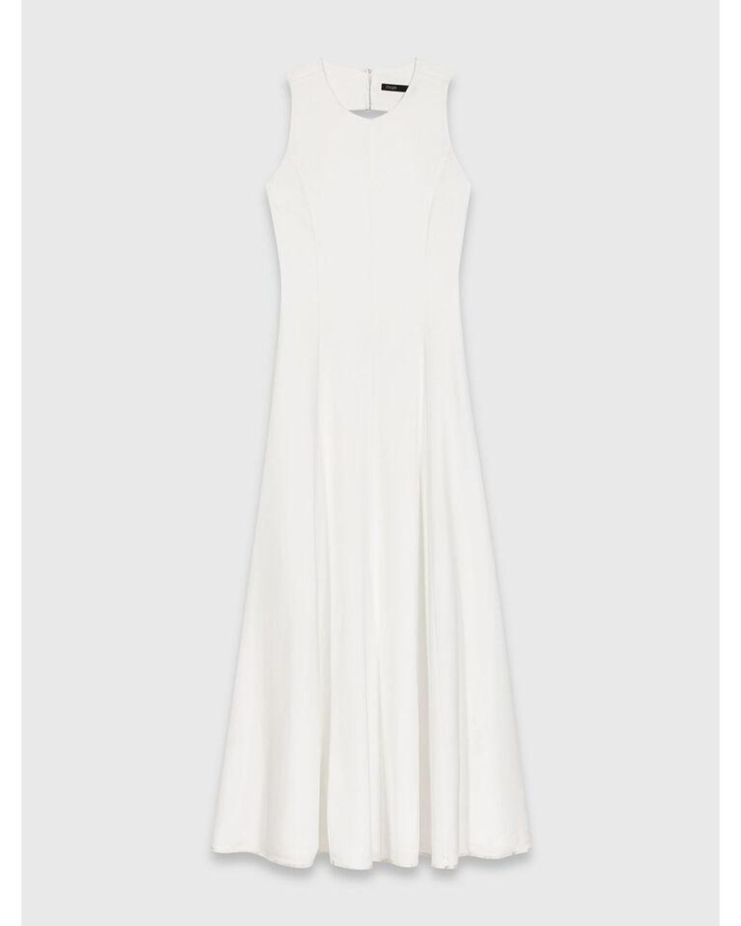 Robe Midi Dos Nu Maje en coloris White