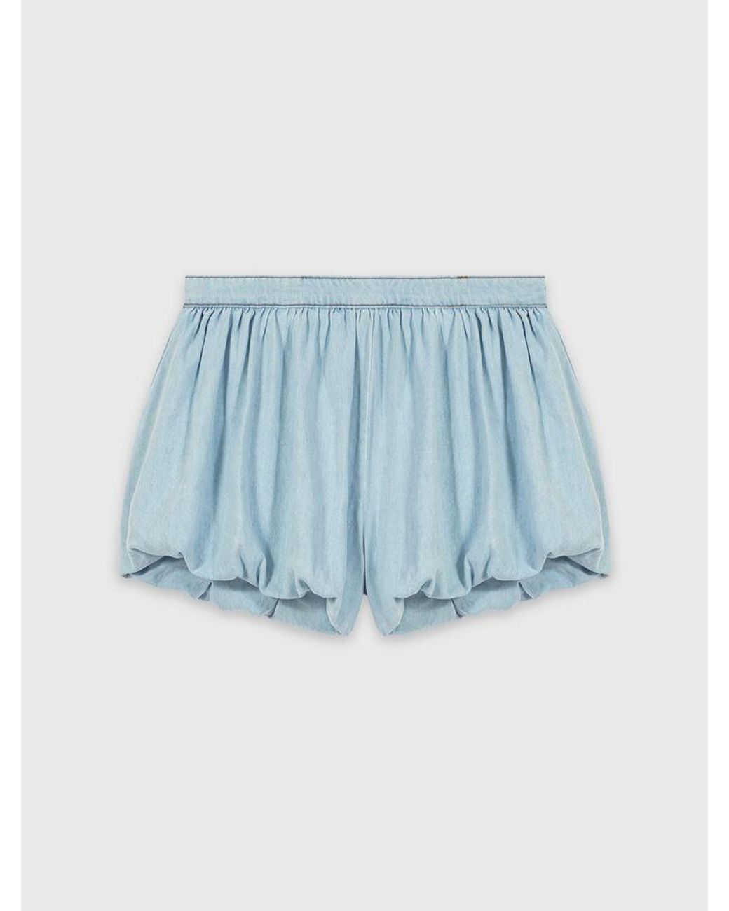 Maje Blue Chambray Balloon Skort