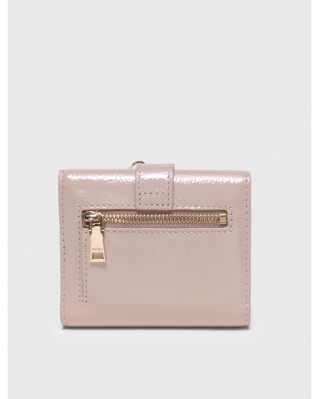 Maje Pink Miss M Naplak Leather Wallet