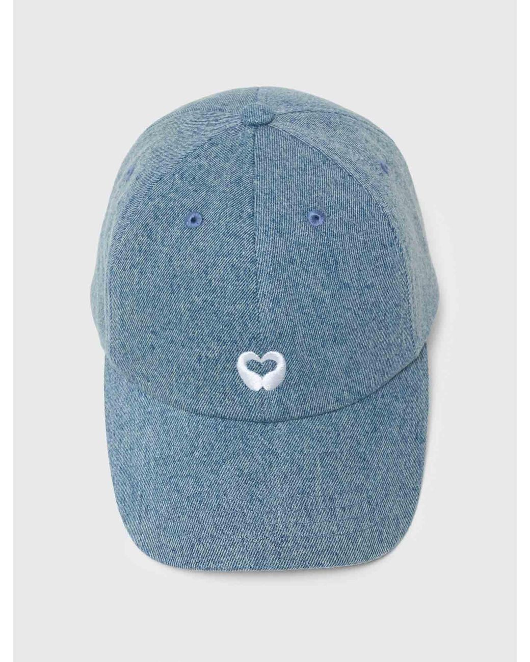 Maje Blue Denim Cap
