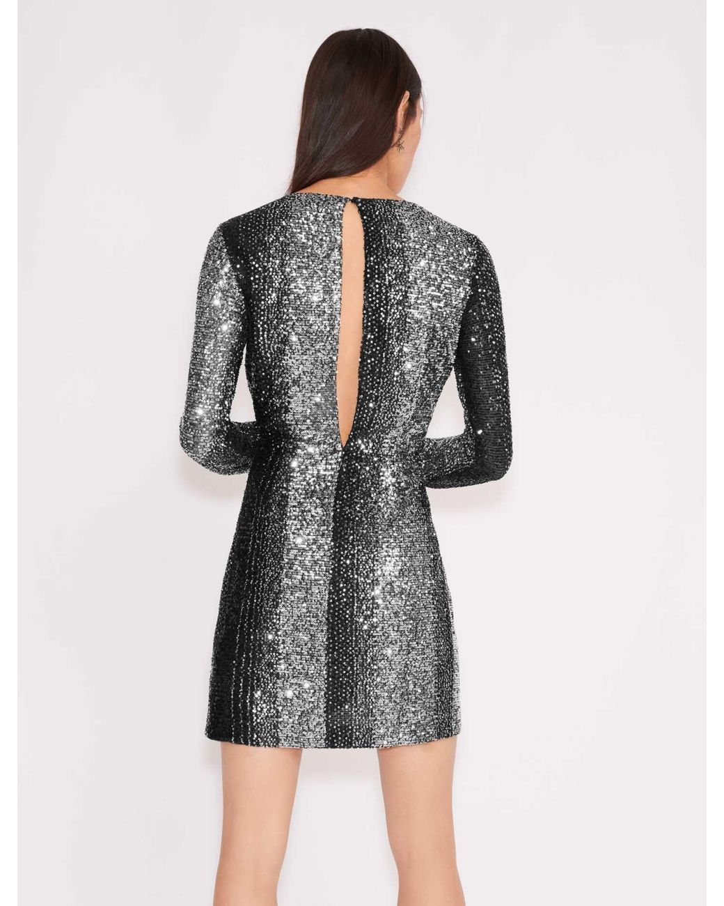 Womens Maje black Glitter-Knit Mini Dress