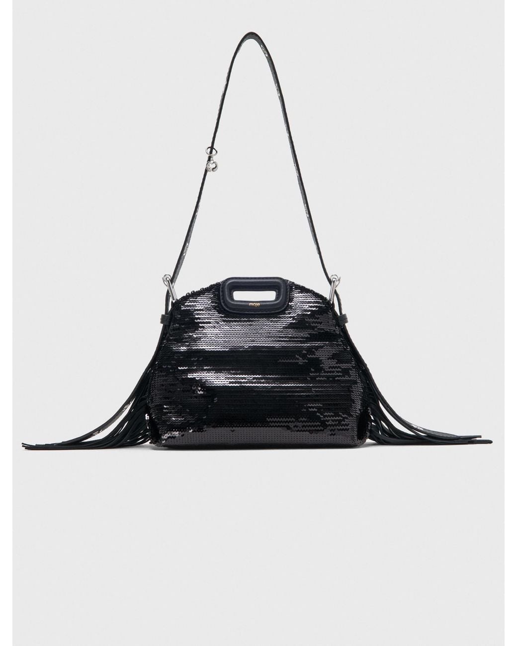 Mini Bagas Maje Sequin Mini Miss M Bag in Black | Lyst