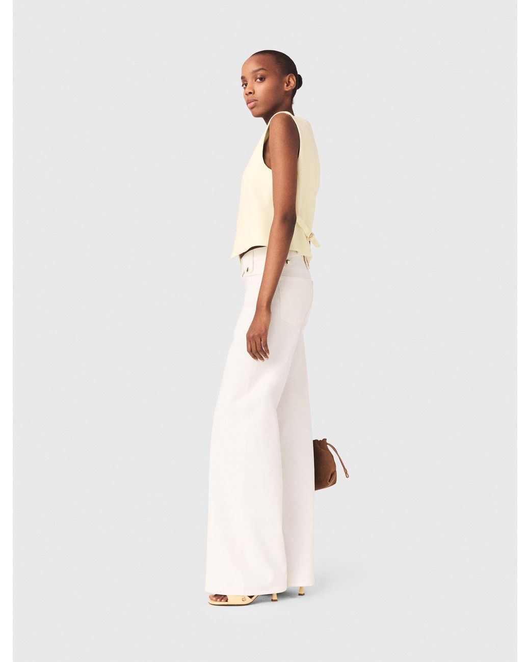 Maje White Tailored Jacket