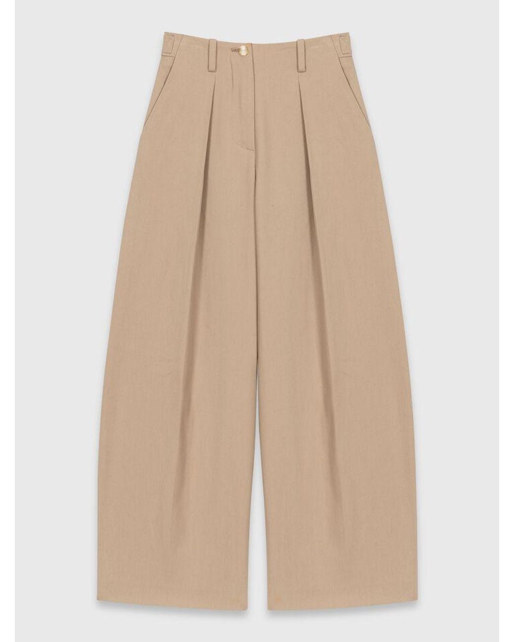 Maje White Cotton Balloon Trousers