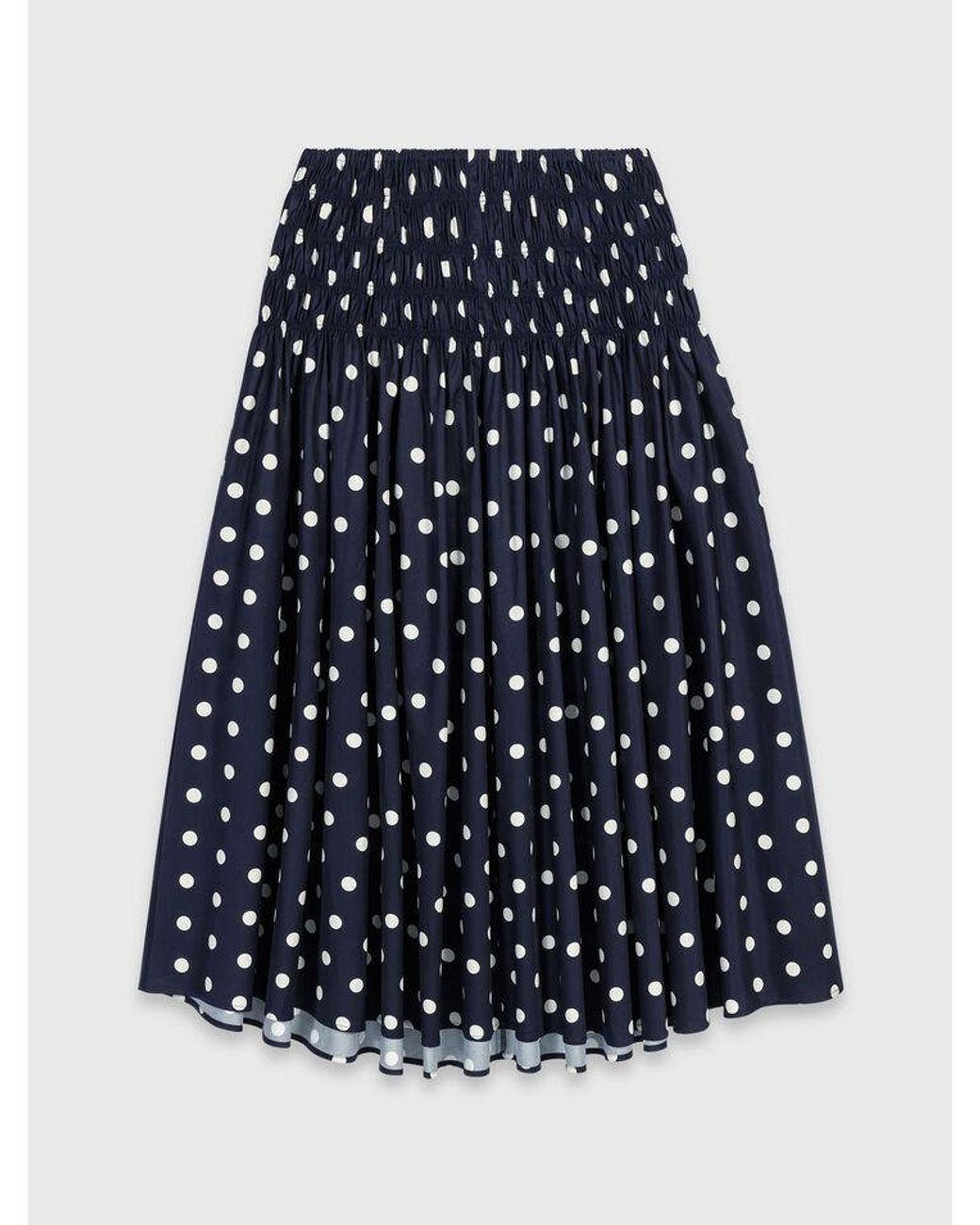 Maje Blue Long Cotton Skirt