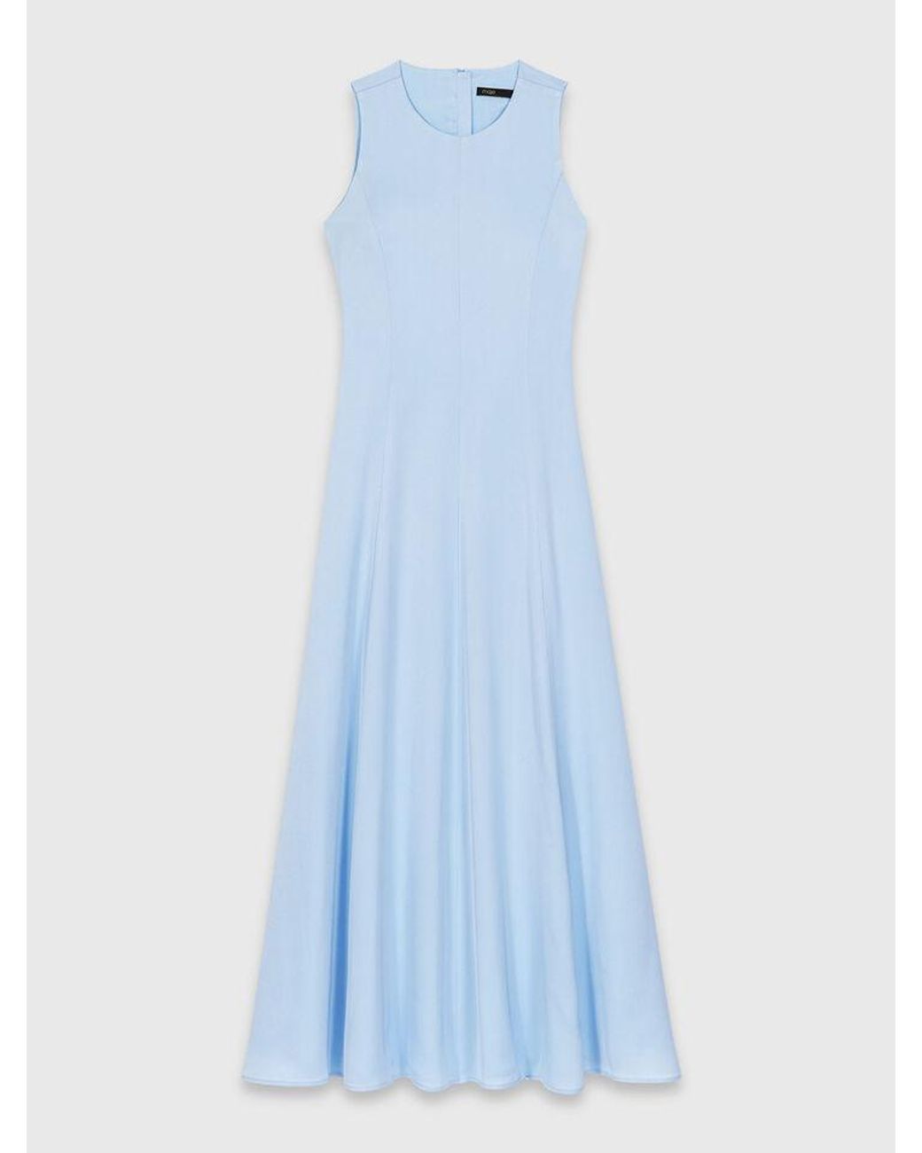 Maje White Open-Back Maxi Dress