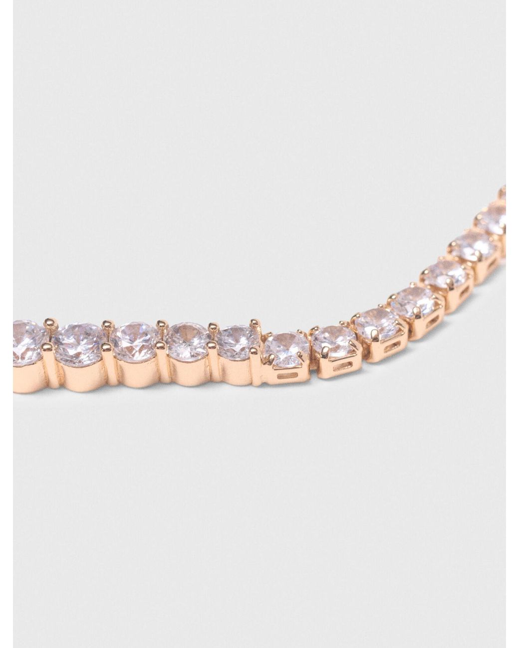Maje White Cascade Diamanté Necklace
