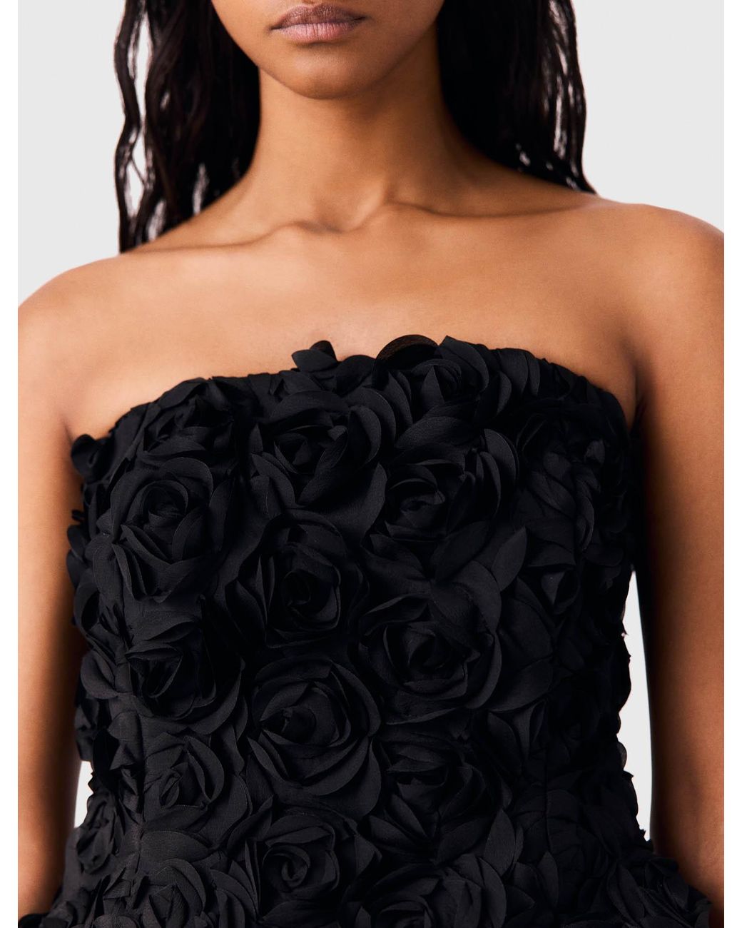 Maje Blue Flower-Embellished Top