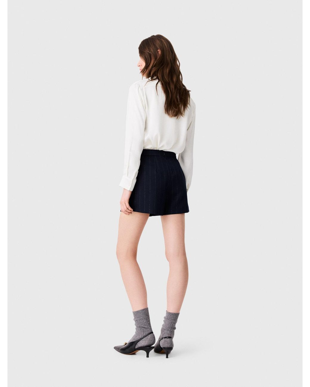 Maje White Silk Shirt