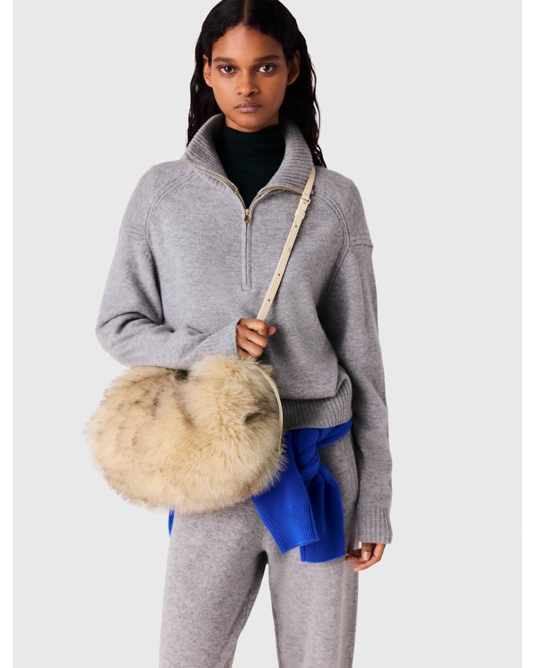Maje Natural Fur-Effect Milpli