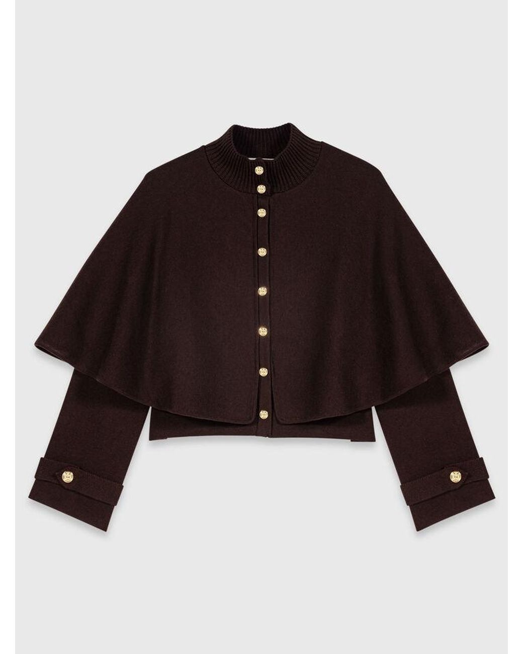 Maje Blue Cape-Effect Cardigan