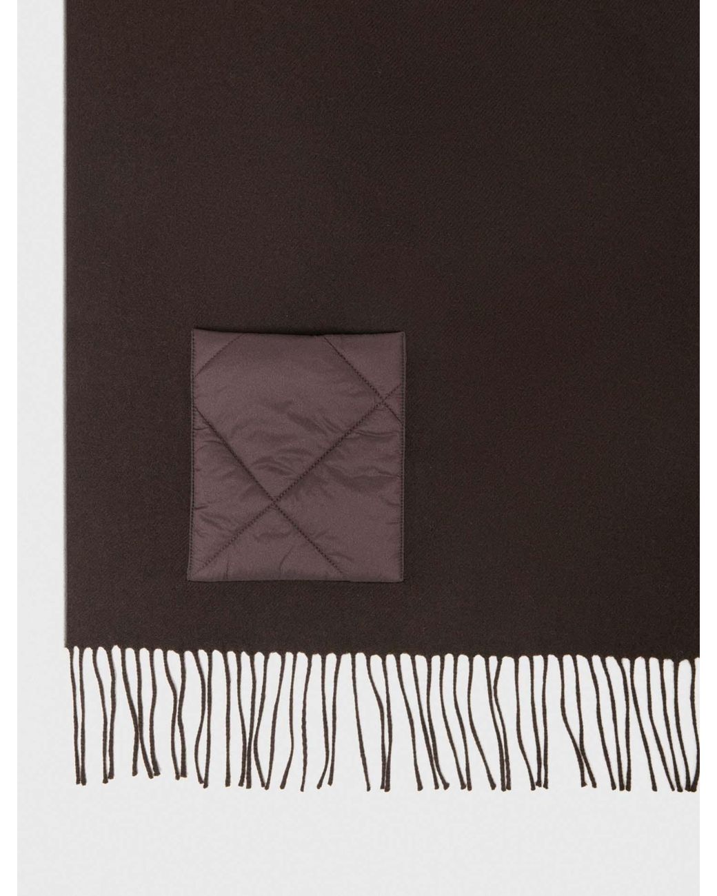 Maje Brown Hooded Wool Scarf