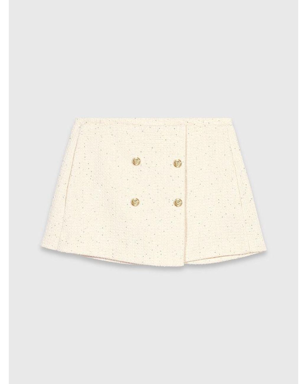 Maje Blue Tweed Skort