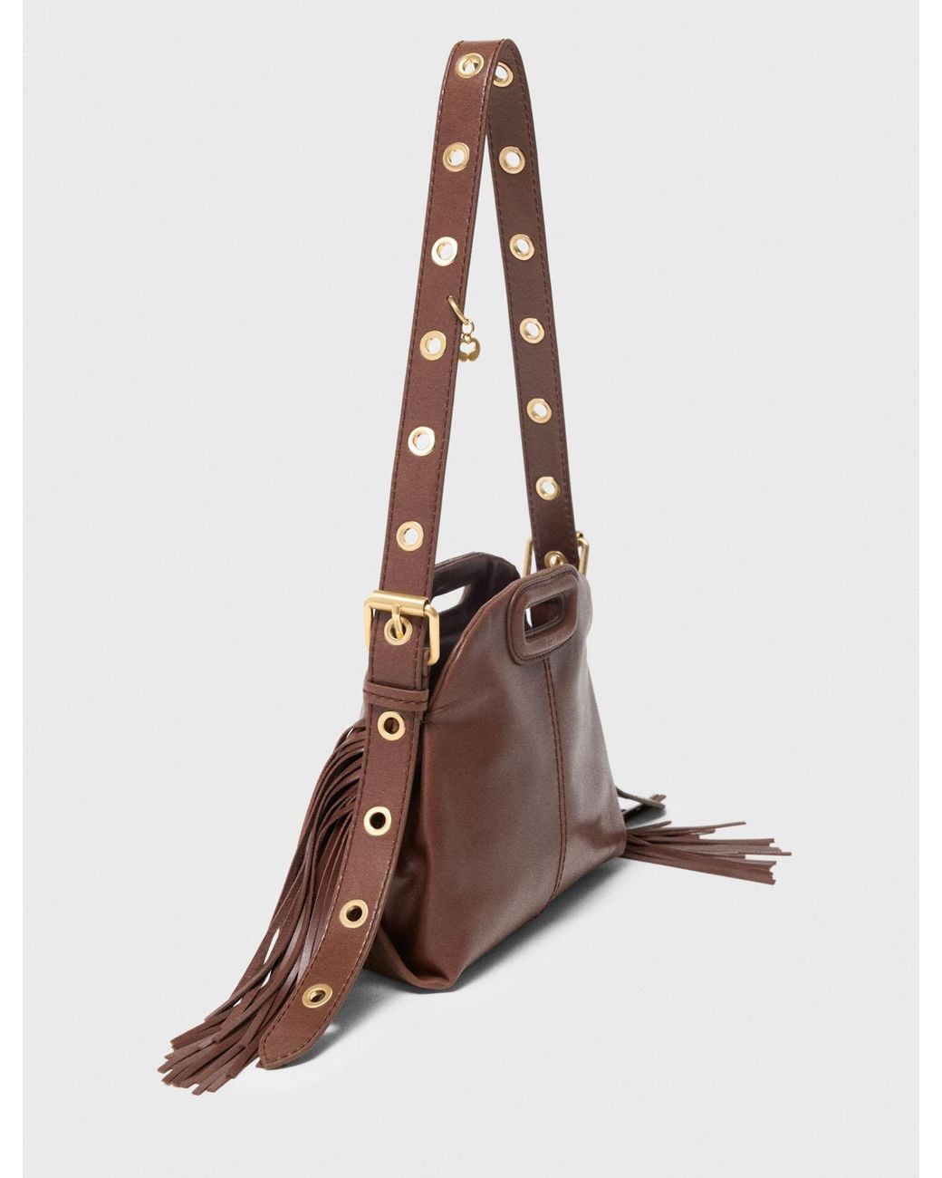 Maje Brown Miss M Mini Bag