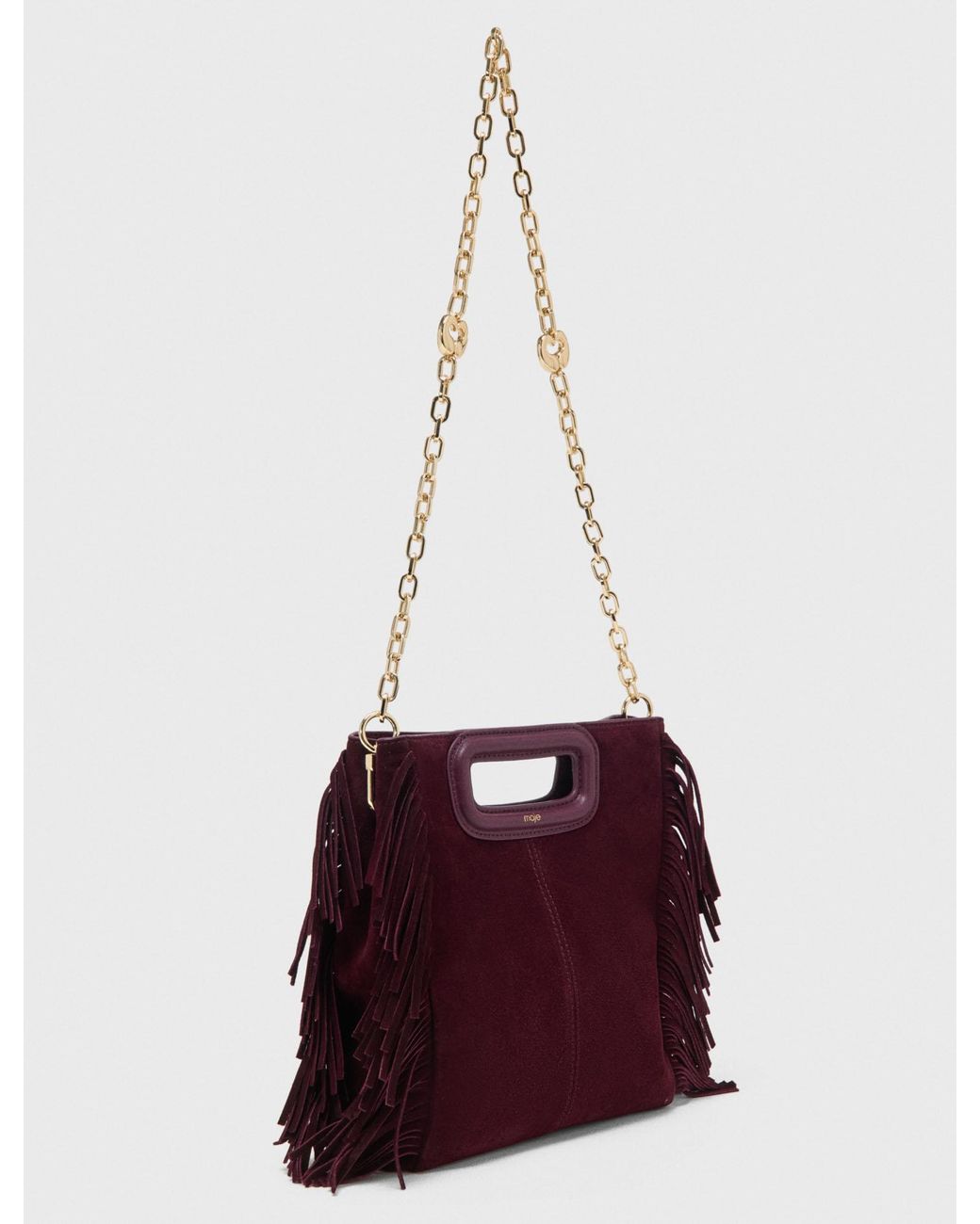 Maje Red Suede M Bag