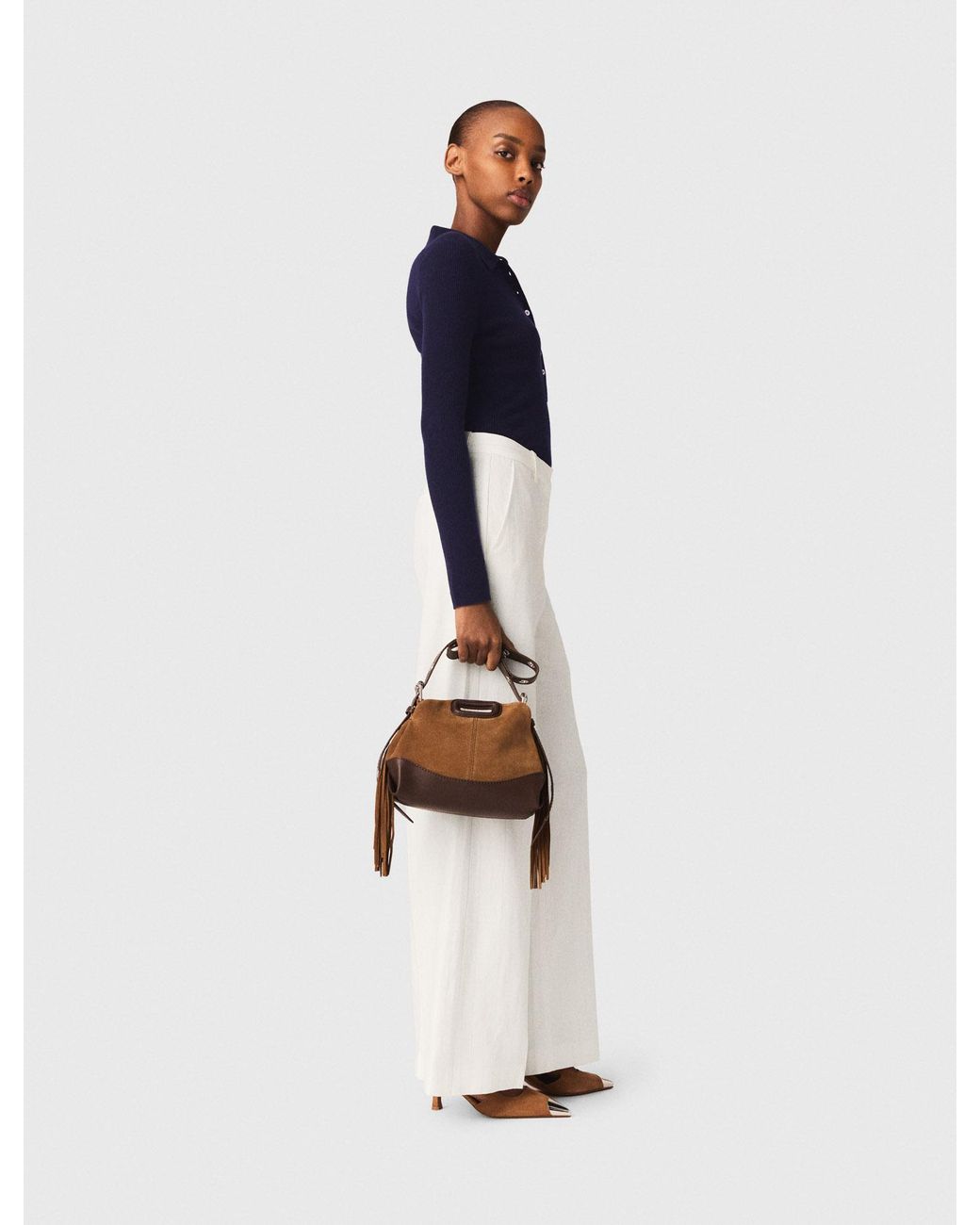 Maje White Suit Trousers