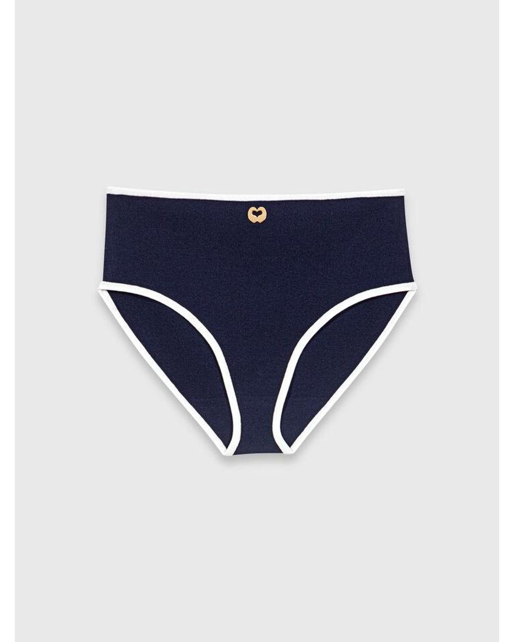 Maje Blue Briefs With Contrasting Trim