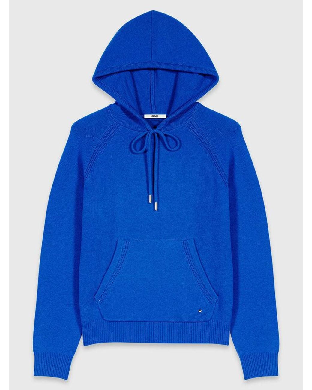Maje Blue Hooded Jumper