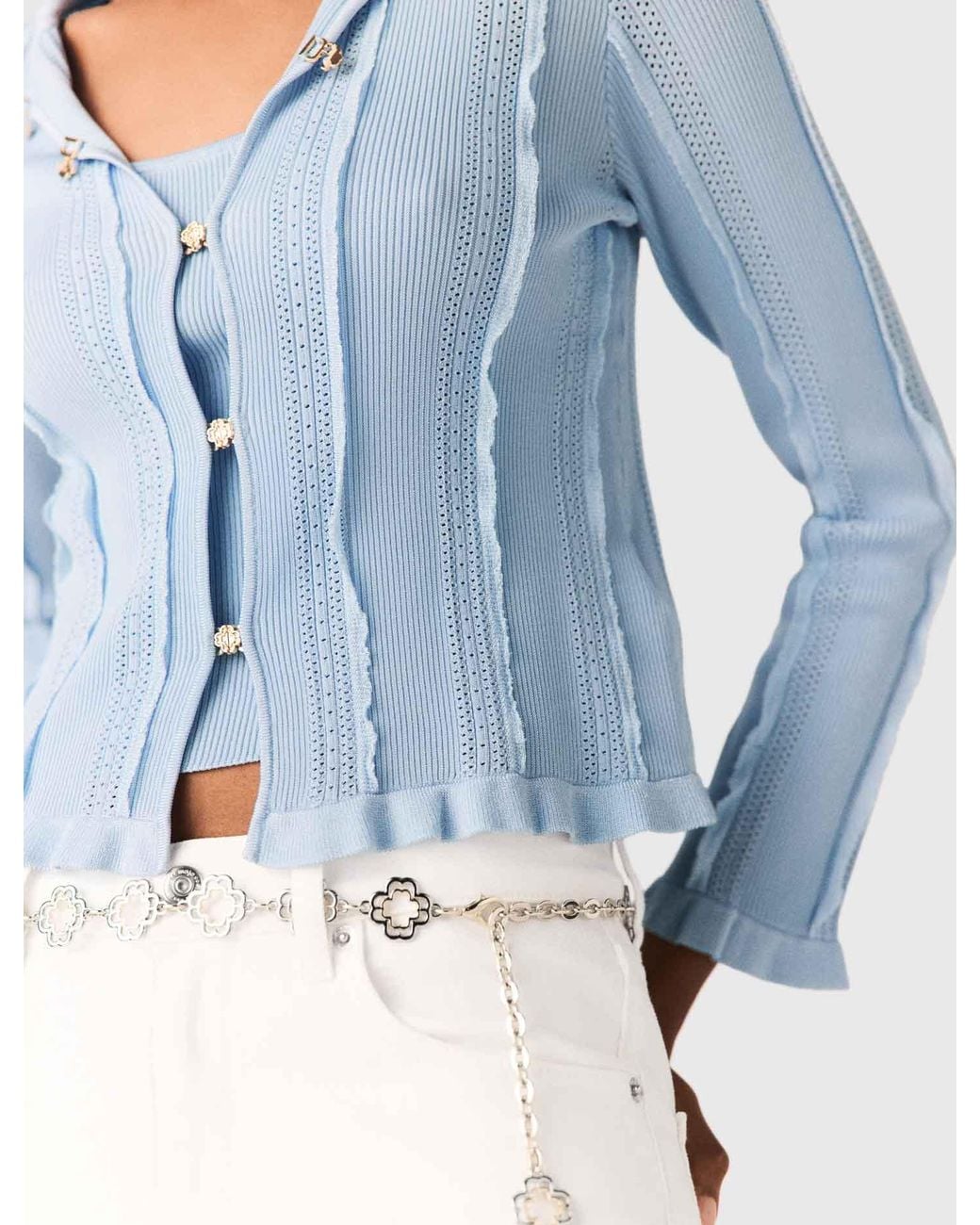 Maje White 2-In-1 Cardigan