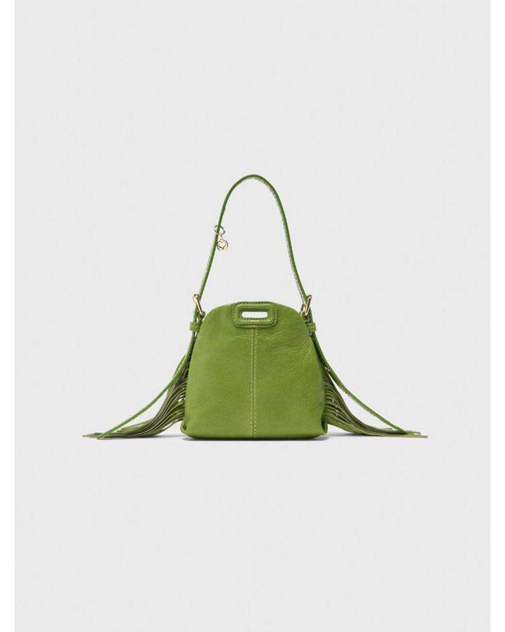 Maje Green Miss M Leather Pouch