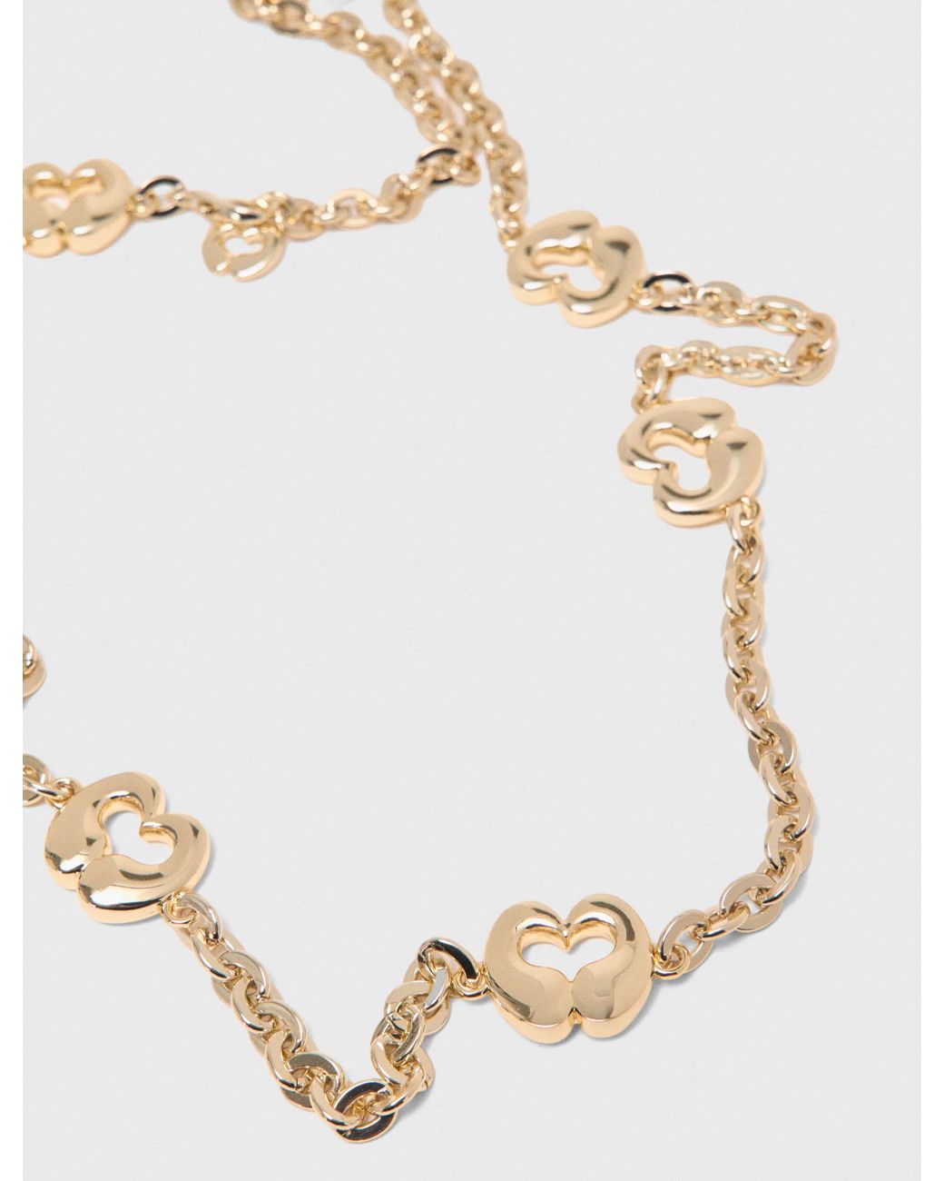 Maje Natural Chain Belt With Logo Details
