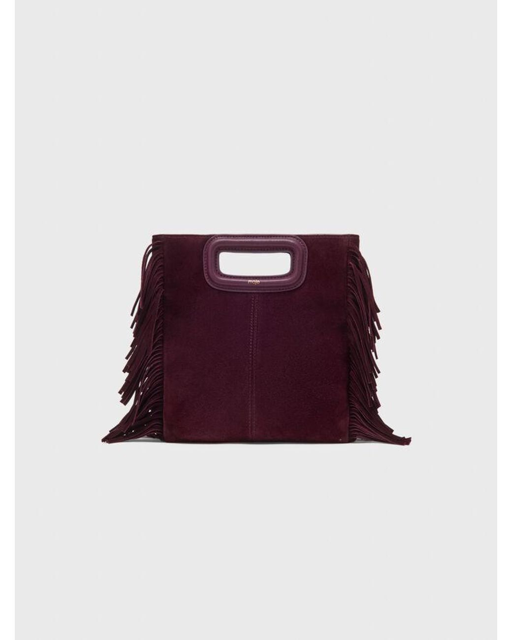 Maje Red Suede M Bag