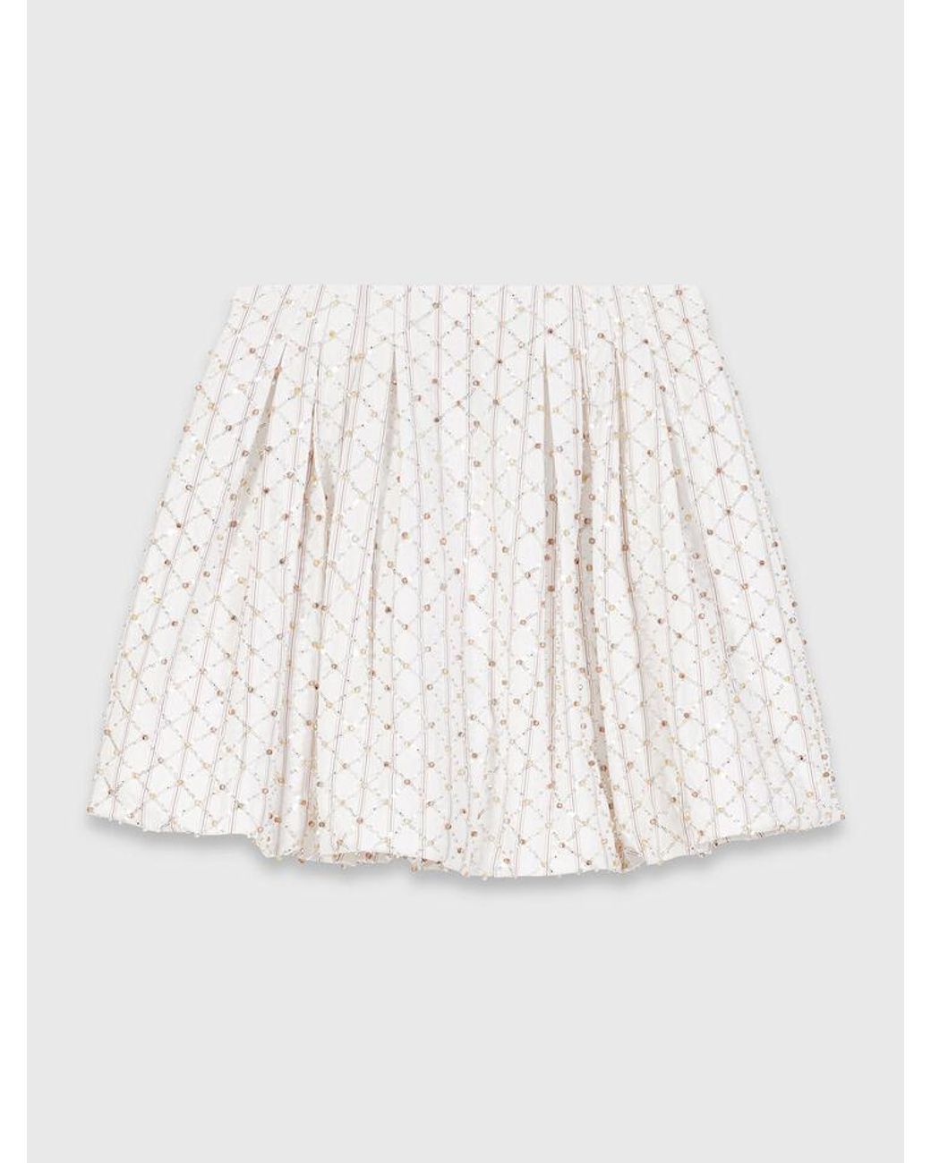 Maje Blue Beaded Bubble Skirt