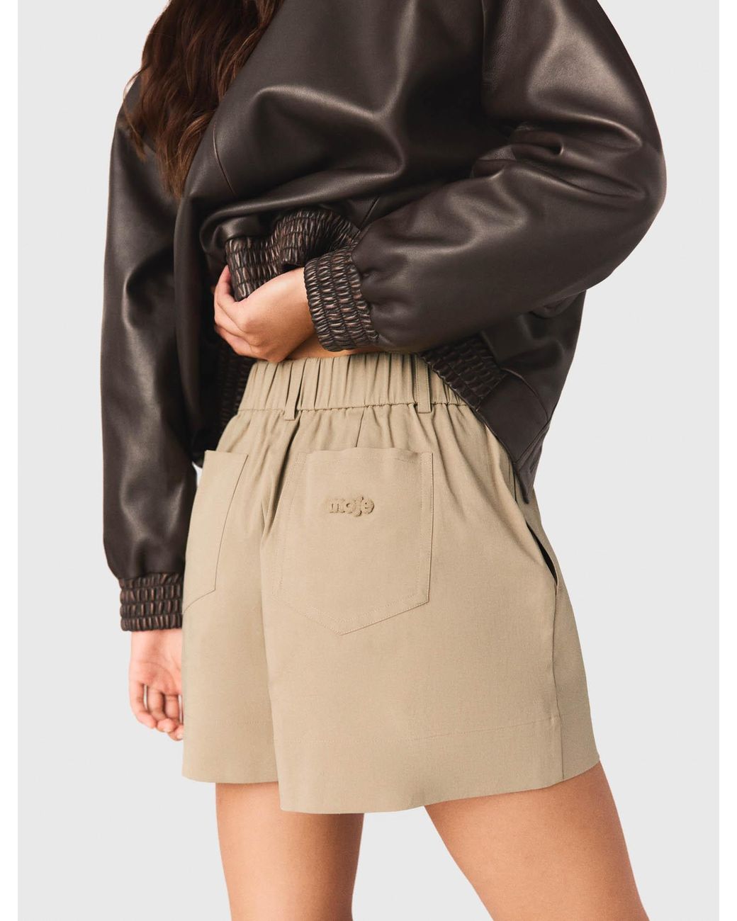 Maje White Cotton Shorts