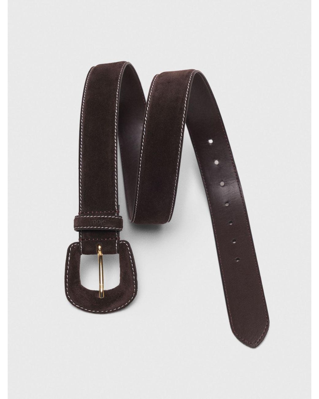 Maje Multicolor Suede Belt